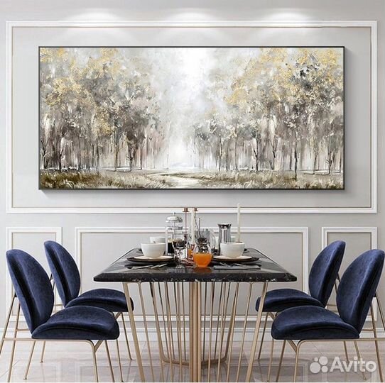 Стильная картина большая Дерево для интерьера