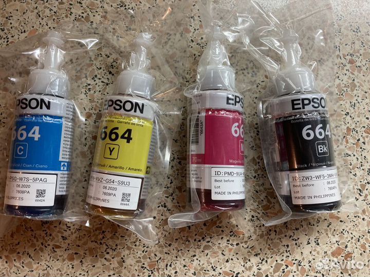 Комплект оригинальных чернил Epson