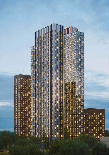 1-к. квартира, 33,8 м², 26/52 эт.