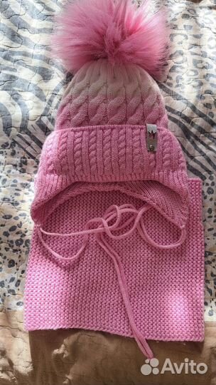 Шапка и снуд для девочки