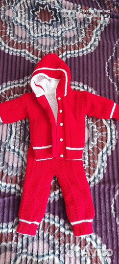 Костюм вязаный детский от 0 до 6 мес