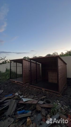 Вольер с будкой