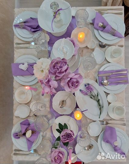 Прокат для свадьбы посуды