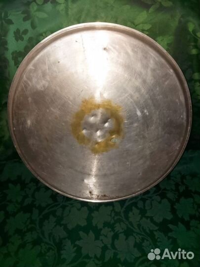 Большой латунный поднос покрытый нержавейкой