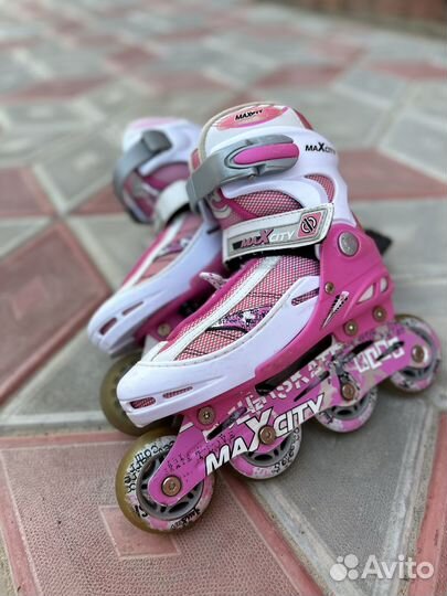 Роликовые коньки детские раздвижные