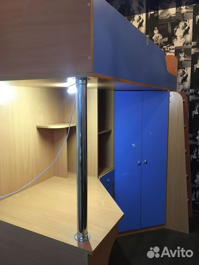 Кровать -чердак, детская стенка