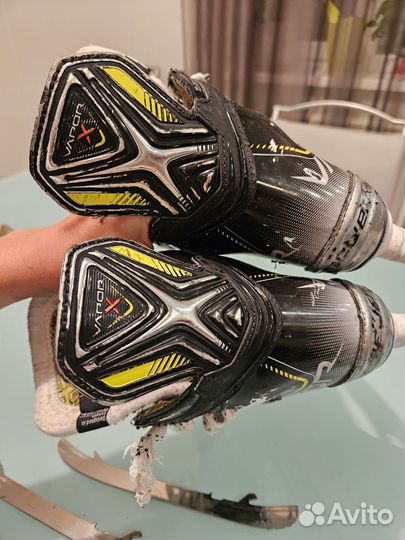 Хоккейные коньки bauer vapor 3x размер 2 ее