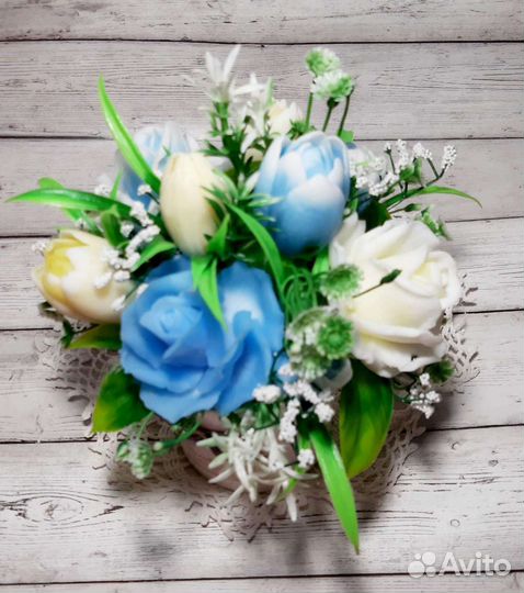 Букет из мыла. Подарочное мыло