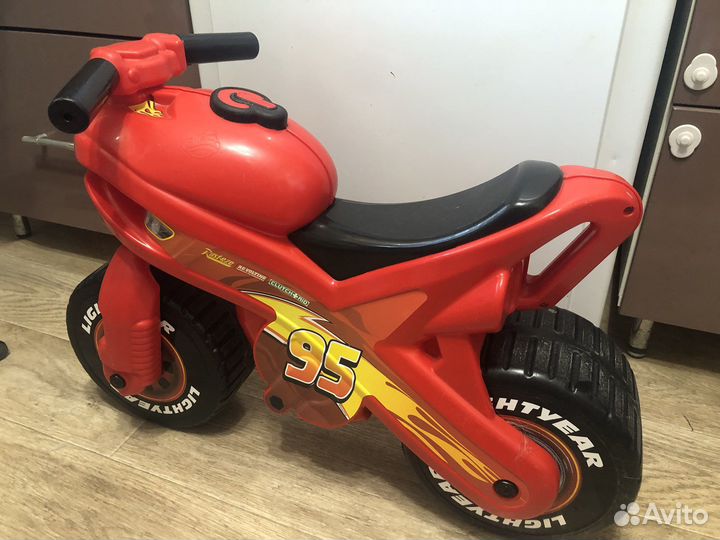 Каталка мотоцикл Полесье тачки