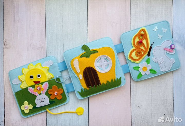 Развивающая книга из фетра