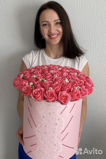 Букет из мыльных цветов