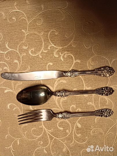 Набор столовых приборов мельхиор СССР