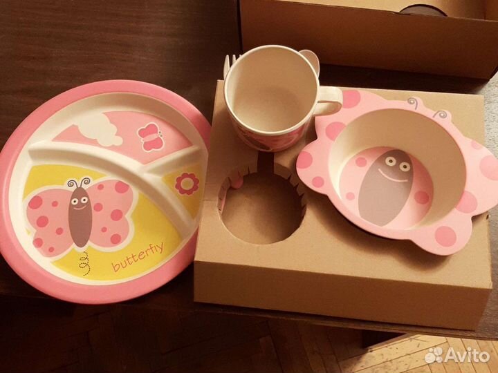 Детская посуда из бамбука