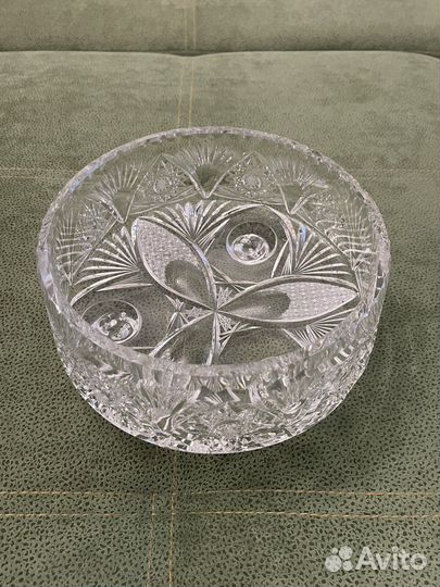 Ваза для фруктов хрусталь