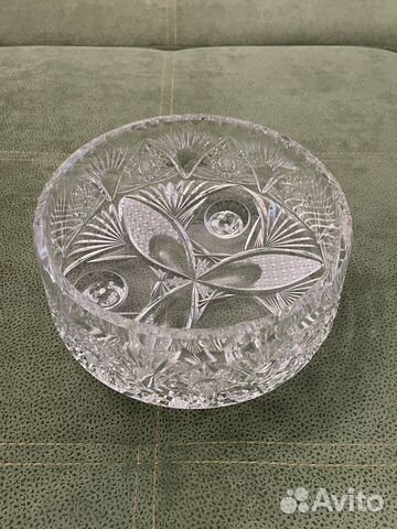 Ваза для фруктов хрусталь