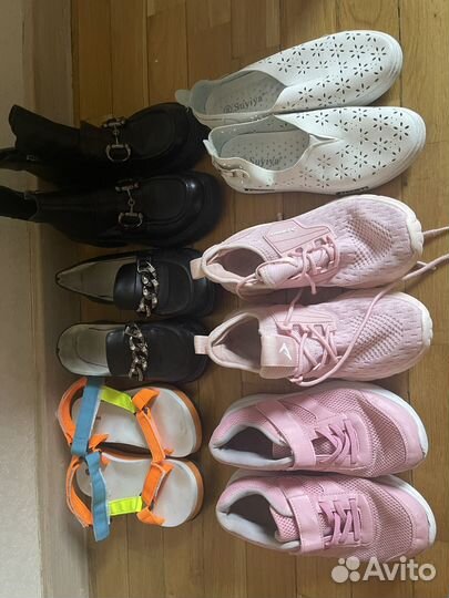 Вещи и обувь пакетом на девочку 140