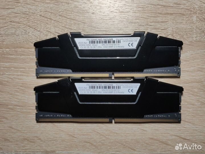G.Skill Ripjaws V 16GB DDR4 3200Mhz