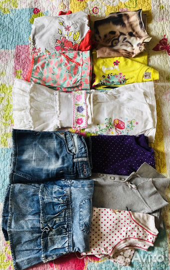 3 пакета вещей на девочку 5-6 л. Лето