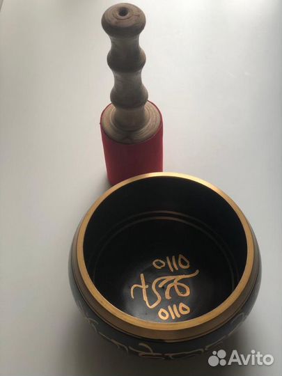 Индийская латунная поющая чаша