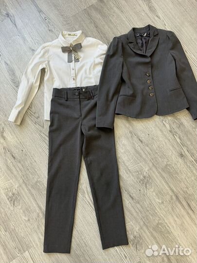 Школьная форма Маленькая леди 134 серая