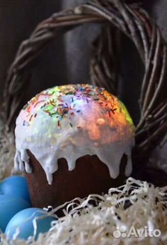 Муляж пасхального кулича (пасха, пасхальный декор)