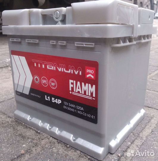 Акб 54 Ач Fiamm Кубик на Гетц