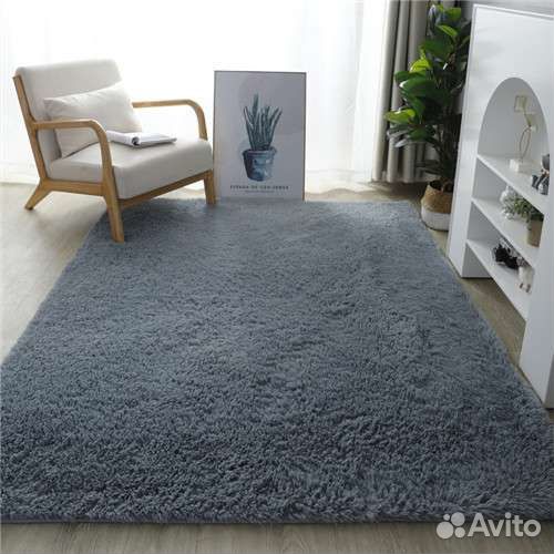 Меховой коврик 80х120см новый