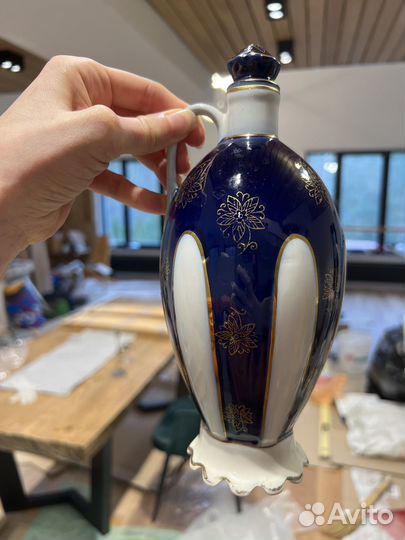 Бутылка для масла и уксуса керамика раритет