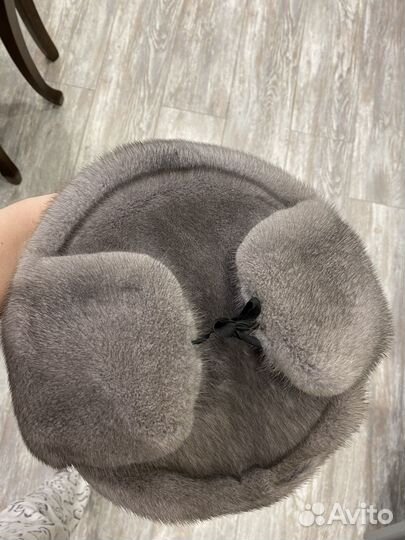 Шапка ушанка мужская норка