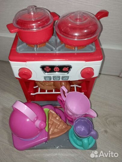 Детская плита кухня Музыкальный горшок
