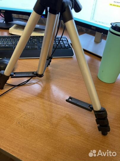 Штатив для телефона с лампой с пультом
