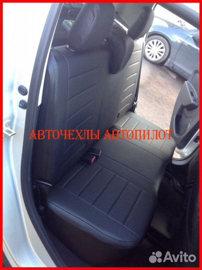 Чехлы Автопилот Renault Sandero 2 из экокожи чёрны