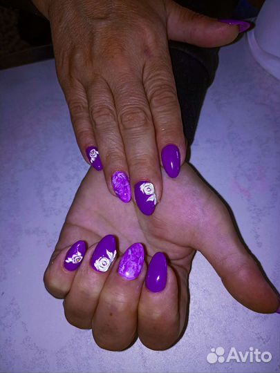 Наращивание ногтей на дому