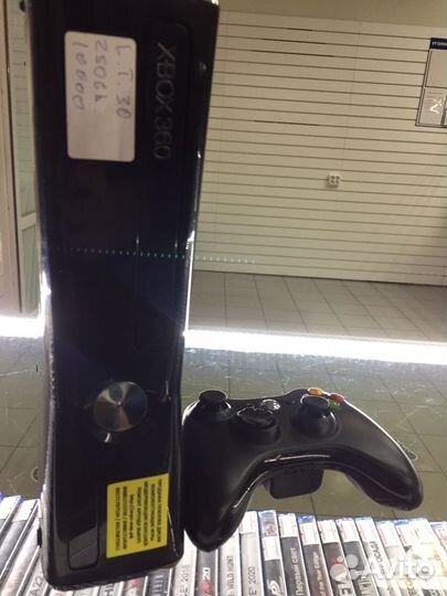Xbox 360 Slim 250 Gb L.t.3.0 + 5 игр