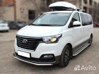 Защита переднего бампера Hyundai H-1,2017-наст.вр