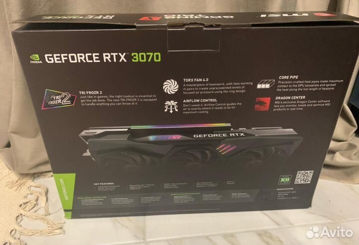 Видеокарта RTX 3070 MSI Z trio