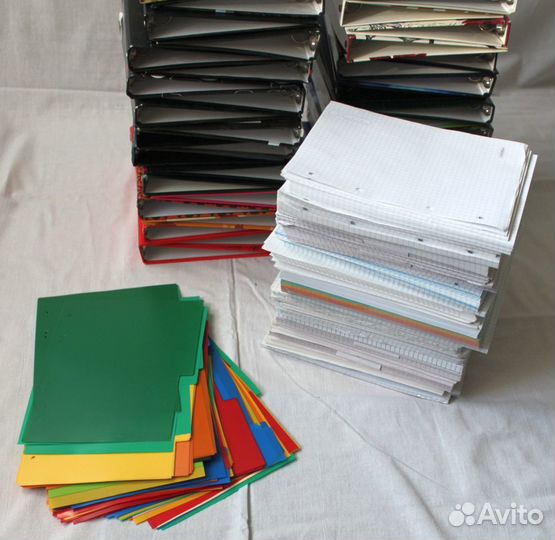 Тетради на кольцах + бумага к ним