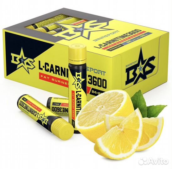 1 ампула Л-карнитина с лимоном