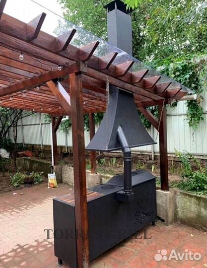 Мангал с вытяжкой
