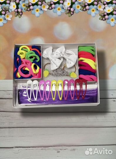 Набор аксессуаров для волос/резинки/заколки/банты