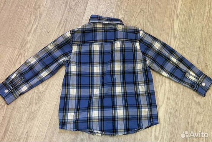 Рубашка в клетку для мальчика (р.104)