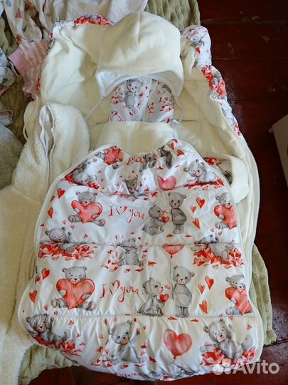 Конверт на выписку для девочки зима