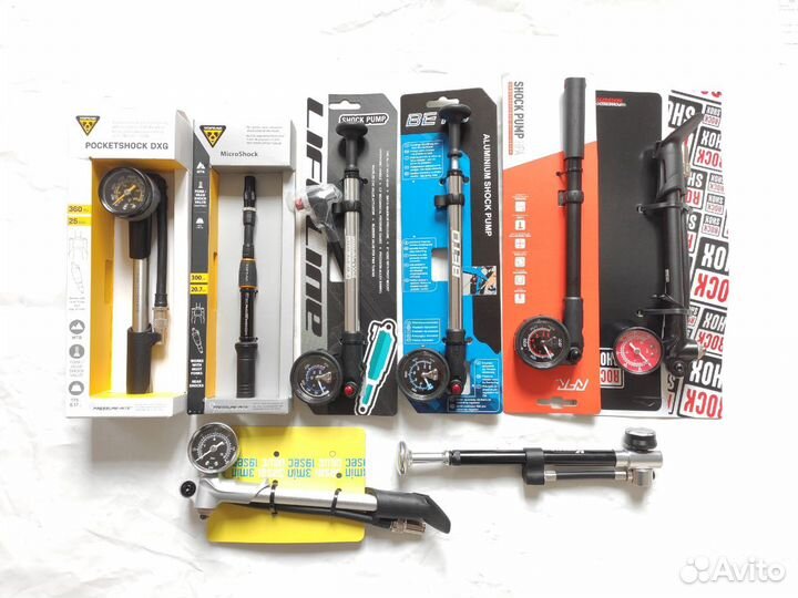 Новые насосы Вд + ручные. Topeak, RockShox, Lifeli