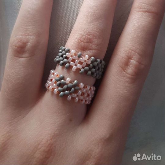 Кольцо из бисера