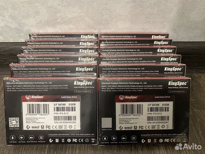 SSD в ассортимерте, Kingspec 128, 256, 512 GB