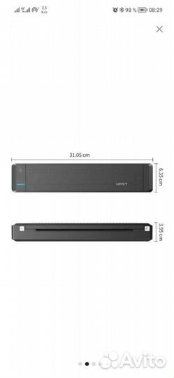 Портативный принтер a4