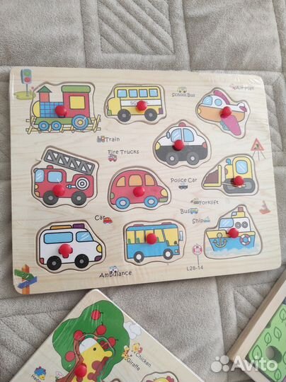 Пазл деревянный, рамка вкладыш