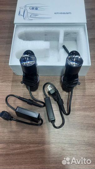 Светодиодные лампы h4 h7 с линзой