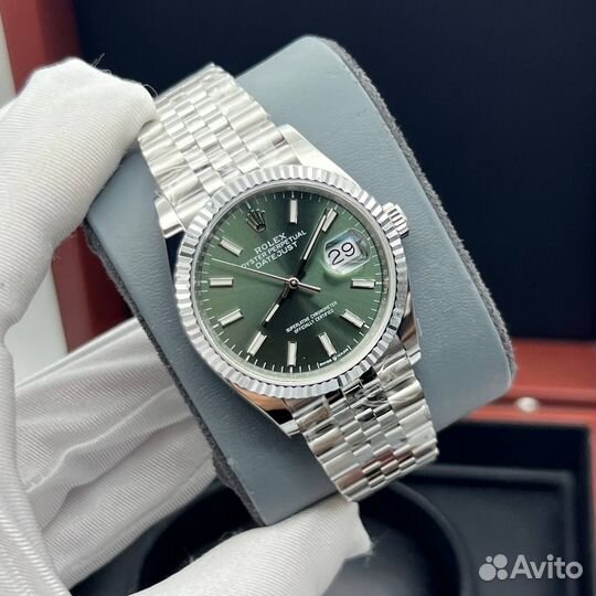 Часы Rolex Datejust 36mm green