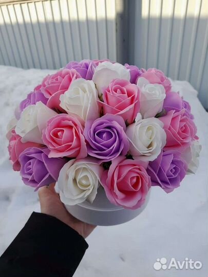 Букеты Композиции из мыльных роз